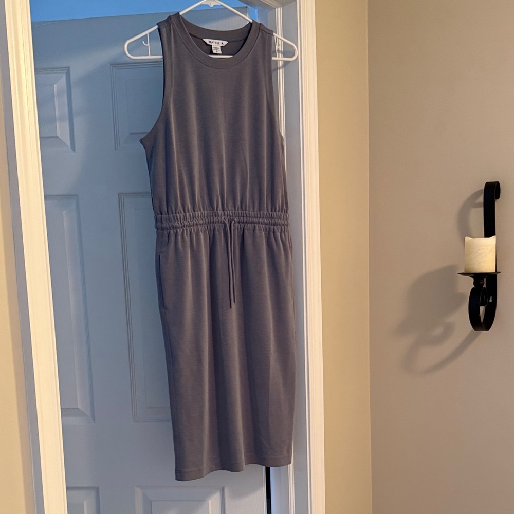 Athleta Gray Midi Dress